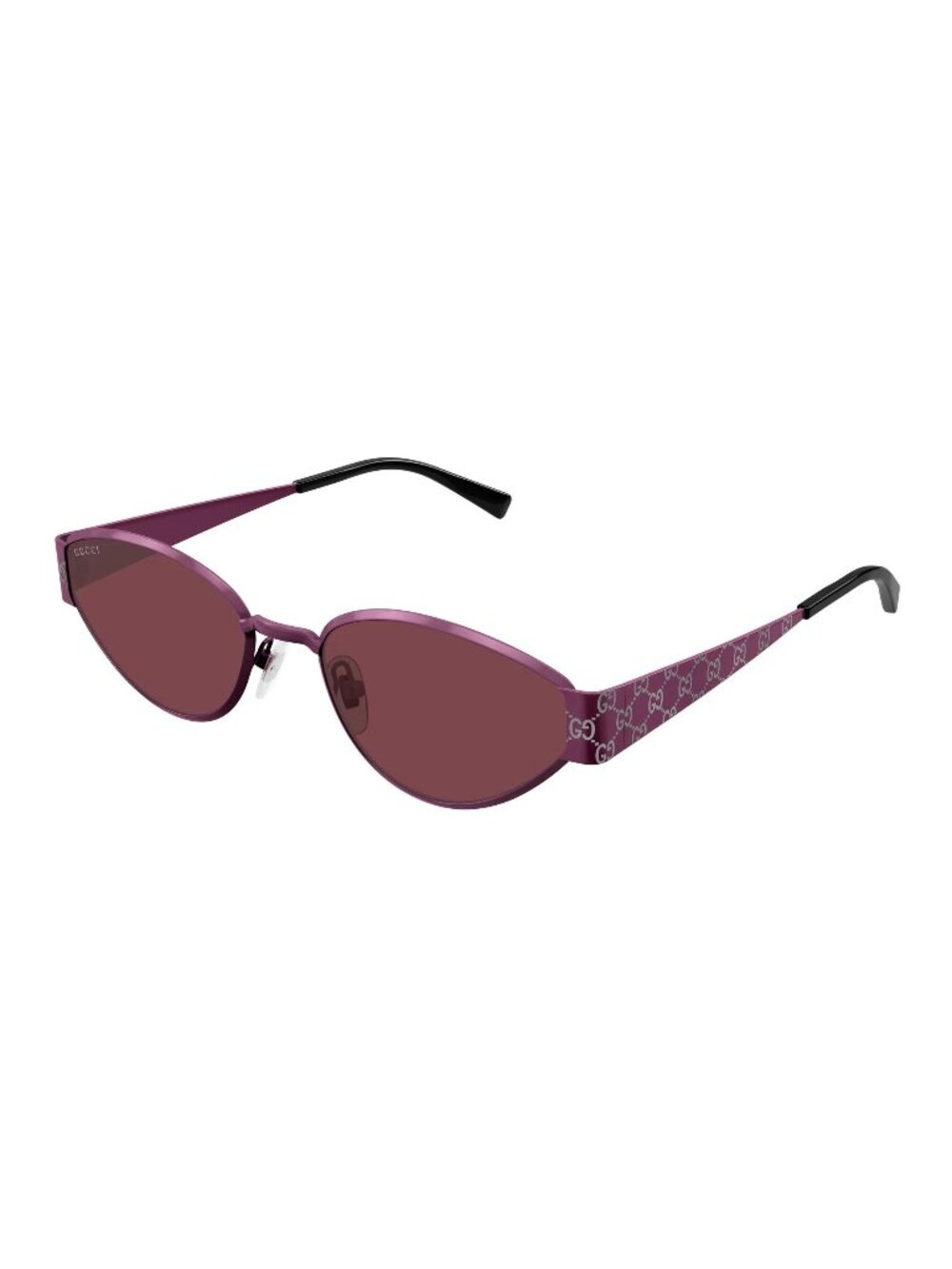 NWT Gucci GG1853S 004 Burgundi Metal Women Sunglasses Authentic